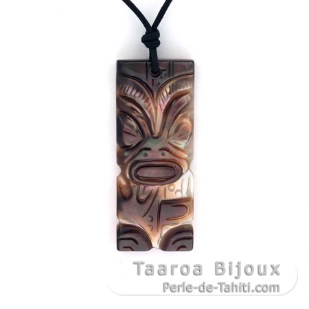 Ciondolo Tiki in Madreperla di Tahiti